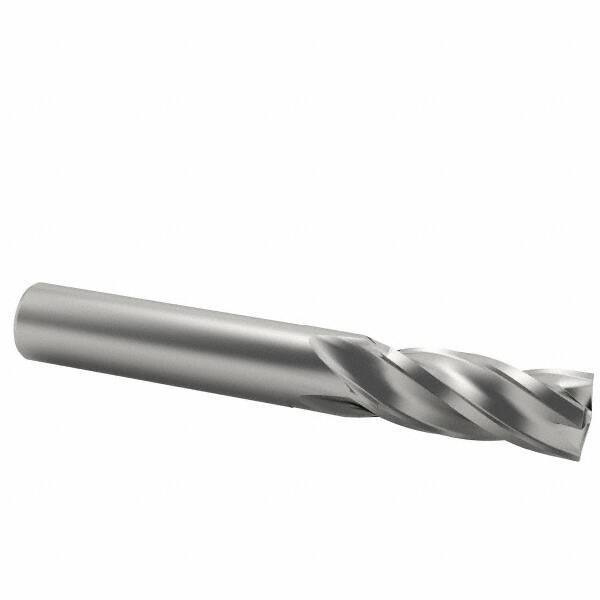 Kennametal - 1/2", 3 Flute, Single End, Solid Carbide, 0.03" Corner Radius End Mill - 3" OAL, 37° Helix, Right Hand Flute, 1-1/4" LOC, Right Hand Cut - USA Tool & Supply