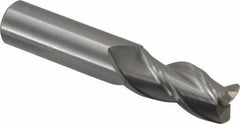 Kennametal - 3/4", 3 Flute, Single End, Solid Carbide, 0.12" Corner Radius End Mill - 4" OAL, 37° Helix, Right Hand Flute, 1-1/2" LOC, Right Hand Cut - USA Tool & Supply