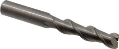 Kennametal - 1/2", 2 Flute, Single End, Solid Carbide, 0.06" Corner Radius End Mill - 4" OAL, 45° Helix, Right Hand Flute, 2" LOC, Right Hand Cut - USA Tool & Supply