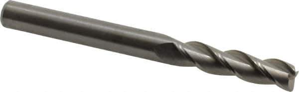 Kennametal - 5/16", 3 Flute, Single End, Solid Carbide, 0.03" Corner Radius End Mill - 3-1/4" OAL, 37° Helix, Right Hand Flute, 1-1/4" LOC, Right Hand Cut - USA Tool & Supply