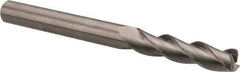 Kennametal - 3/8", 3 Flute, Single End, Solid Carbide, 0.06" Corner Radius End Mill - 4" OAL, 37° Helix, Right Hand Flute, 1-1/2" LOC, Right Hand Cut - USA Tool & Supply