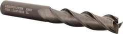 Kennametal - 3/4", 4 Flute, Single End, Solid Carbide, 0.015" Corner Radius End Mill - 4" OAL, 38° Helix, Right Hand Flute, 1-1/2" LOC, Right Hand Cut, 1-1/2" Extended Reach - USA Tool & Supply