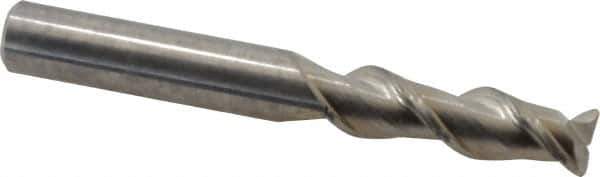 Kennametal - 1/2", 2 Flute, Single End, Solid Carbide, 0.06" Corner Radius End Mill - 4" OAL, 45° Helix, Right Hand Flute, 1-1/2" LOC, Right Hand Cut - USA Tool & Supply