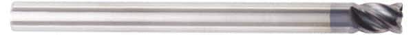 Kennametal - 5/8", 1-1/4" LOC, 5/8" Shank Diam, 3-1/2" OAL, 4 Flute, Solid Carbide Square End Mill - Single End, AlTiN Finish, Spiral Flute, Variable° Helix, Centercutting, Right Hand Cut, Right Hand Flute, Series HPHVT - USA Tool & Supply