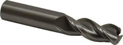 Kennametal - 1/2", 3 Flute, Single End, Solid Carbide, 0.12" Corner Radius End Mill - 3" OAL, 38° Helix, Right Hand Flute, 1-1/4" LOC, Right Hand Cut - USA Tool & Supply