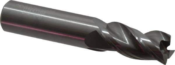 Kennametal - 3/4", 3 Flute, Single End, Solid Carbide, 0.03" Corner Radius End Mill - 4" OAL, 38° Helix, Right Hand Flute, 1-1/2" LOC, Right Hand Cut - USA Tool & Supply
