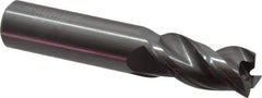Kennametal - 3/4", 3 Flute, Single End, Solid Carbide, 0.03" Corner Radius End Mill - 4" OAL, 38° Helix, Right Hand Flute, 1-1/2" LOC, Right Hand Cut - USA Tool & Supply