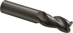 Kennametal - 3/4", 3 Flute, Single End, Solid Carbide, 0.12" Corner Radius End Mill - 4" OAL, 38° Helix, Right Hand Flute, 1-1/2" LOC, Right Hand Cut - USA Tool & Supply