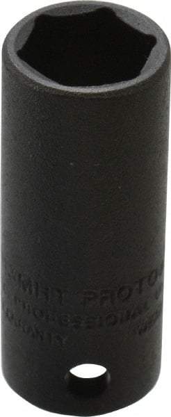 Proto - 3/8" Drive 13mm Deep Thin Wall Impact Socket - 6 Points, 2" OAL - USA Tool & Supply