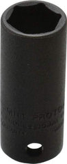 Proto - 3/8" Drive 13mm Deep Thin Wall Impact Socket - 6 Points, 2" OAL - USA Tool & Supply