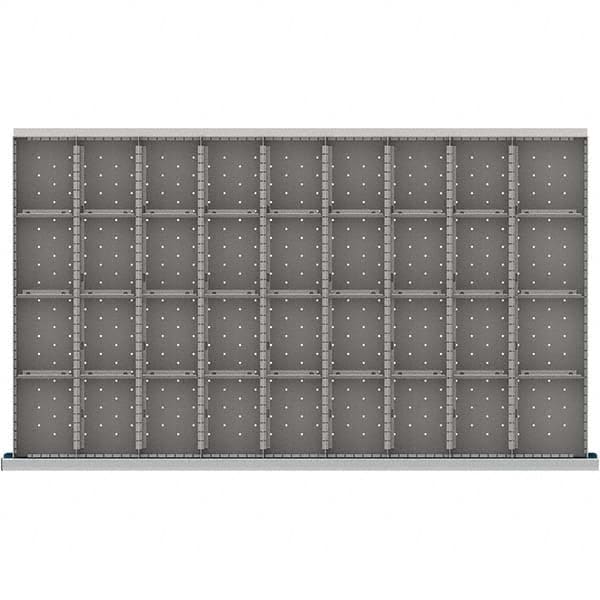 LISTA - 36-Compartment Drawer Divider Layout for 3.15" High Drawers - USA Tool & Supply