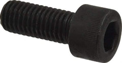 Made in USA - M10x1.50 Metric Coarse Hex Socket Drive, Socket Cap Screw - Grade 12.9 Alloy Steel, Black Oxide Finish, Fully Threaded, 25mm Length Under Head - USA Tool & Supply