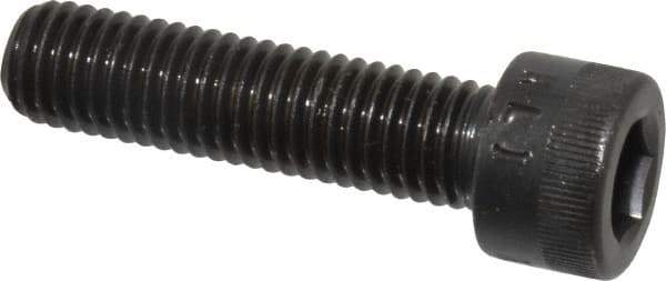 Made in USA - M10x1.50 Metric Coarse Hex Socket Drive, Socket Cap Screw - Grade 12.9 Alloy Steel, Black Oxide Finish, Fully Threaded, 40mm Length Under Head - USA Tool & Supply