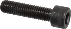Made in USA - M10x1.50 Metric Coarse Hex Socket Drive, Socket Cap Screw - Grade 12.9 Alloy Steel, Black Oxide Finish, Fully Threaded, 40mm Length Under Head - USA Tool & Supply