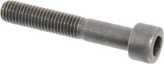Made in USA - M10x1.50 Metric Coarse Hex Socket Drive, Socket Cap Screw - Grade 12.9 Alloy Steel, Black Oxide Finish, Partially Threaded, 60mm Length Under Head - USA Tool & Supply