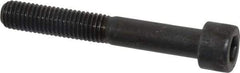 Made in USA - M10x1.50 Metric Coarse Hex Socket Drive, Socket Cap Screw - Grade 12.9 Alloy Steel, Black Oxide Finish, Partially Threaded, 70mm Length Under Head - USA Tool & Supply