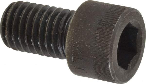 Made in USA - M12x1.75 Metric Coarse Hex Socket Drive, Socket Cap Screw - Grade 12.9 Alloy Steel, Black Oxide Finish, Fully Threaded, 20mm Length Under Head - USA Tool & Supply