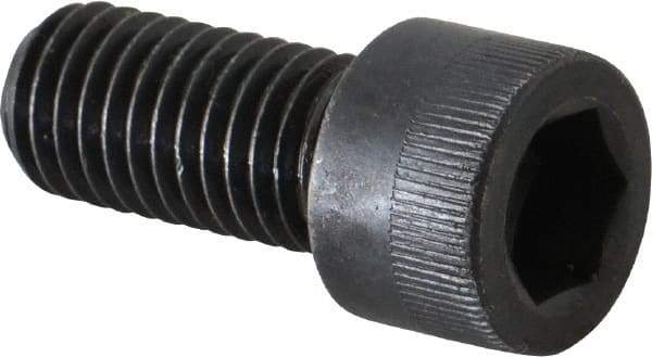 Made in USA - M12x1.75 Metric Coarse Hex Socket Drive, Socket Cap Screw - Grade 12.9 Alloy Steel, Black Oxide Finish, Fully Threaded, 25mm Length Under Head - USA Tool & Supply