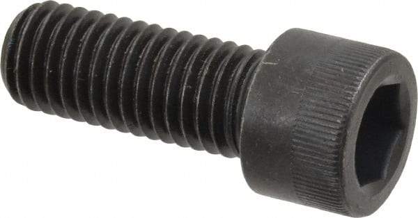 Made in USA - M12x1.75 Metric Coarse Hex Socket Drive, Socket Cap Screw - Grade 12.9 Alloy Steel, Black Oxide Finish, Fully Threaded, 30mm Length Under Head - USA Tool & Supply