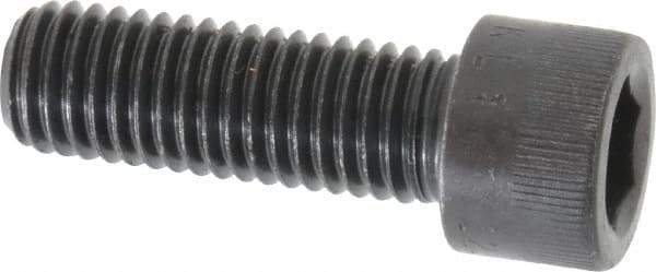 Made in USA - M12x1.75 Metric Coarse Hex Socket Drive, Socket Cap Screw - Grade 12.9 Alloy Steel, Black Oxide Finish, Fully Threaded, 35mm Length Under Head - USA Tool & Supply