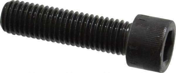 Made in USA - M12x1.75 Metric Coarse Hex Socket Drive, Socket Cap Screw - Grade 12.9 Alloy Steel, Black Oxide Finish, Fully Threaded, 45mm Length Under Head - USA Tool & Supply
