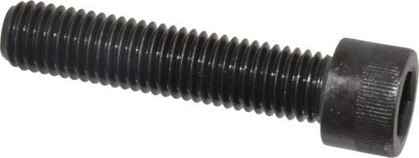 Made in USA - M12x1.75 Metric Coarse Hex Socket Drive, Socket Cap Screw - Grade 12.9 Alloy Steel, Black Oxide Finish, Fully Threaded, 55mm Length Under Head - USA Tool & Supply