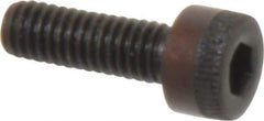 Made in USA - M4x0.70 Metric Coarse Hex Socket Drive, Socket Cap Screw - Grade 12.9 Alloy Steel, Black Oxide Finish, Fully Threaded, 12mm Length Under Head - USA Tool & Supply