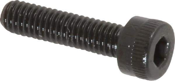Made in USA - M4x0.70 Metric Coarse Hex Socket Drive, Socket Cap Screw - Grade 12.9 Alloy Steel, Black Oxide Finish, Fully Threaded, 16mm Length Under Head - USA Tool & Supply