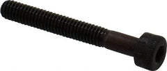 Made in USA - M4x0.70 Metric Coarse Hex Socket Drive, Socket Cap Screw - Grade 12.9 Alloy Steel, Black Oxide Finish, Partially Threaded, 30mm Length Under Head - USA Tool & Supply