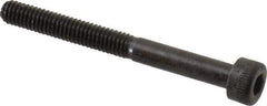 Made in USA - M4x0.70 Metric Coarse Hex Socket Drive, Socket Cap Screw - Grade 12.9 Alloy Steel, Black Oxide Finish, Partially Threaded, 40mm Length Under Head - USA Tool & Supply