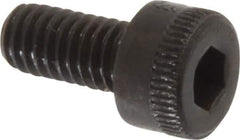 Made in USA - M4x0.70 Metric Coarse Hex Socket Drive, Socket Cap Screw - Grade 12.9 Alloy Steel, Black Oxide Finish, Fully Threaded, 8mm Length Under Head - USA Tool & Supply