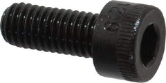 Made in USA - M5x0.80 Metric Coarse Hex Socket Drive, Socket Cap Screw - Grade 12.9 Alloy Steel, Black Oxide Finish, Fully Threaded, 12mm Length Under Head - USA Tool & Supply