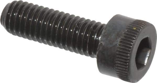 Made in USA - M5x0.80 Metric Coarse Hex Socket Drive, Socket Cap Screw - Grade 12.9 Alloy Steel, Black Oxide Finish, Fully Threaded, 16mm Length Under Head - USA Tool & Supply