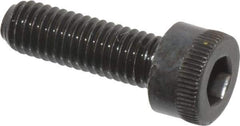 Made in USA - M5x0.80 Metric Coarse Hex Socket Drive, Socket Cap Screw - Grade 12.9 Alloy Steel, Black Oxide Finish, Fully Threaded, 16mm Length Under Head - USA Tool & Supply