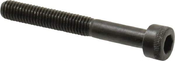 Made in USA - M5x0.80 Metric Coarse Hex Socket Drive, Socket Cap Screw - Grade 12.9 Alloy Steel, Black Oxide Finish, Partially Threaded, 40mm Length Under Head - USA Tool & Supply