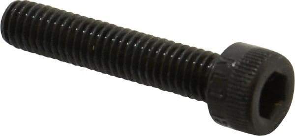 Made in USA - M6x1.00 Metric Coarse Hex Socket Drive, Socket Cap Screw - Grade 12.9 Alloy Steel, Black Oxide Finish, Fully Threaded, 30mm Length Under Head - USA Tool & Supply