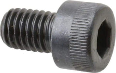 Made in USA - M8x1.25 Metric Coarse Hex Socket Drive, Socket Cap Screw - Grade 12.9 Alloy Steel, Black Oxide Finish, Fully Threaded, 12mm Length Under Head - USA Tool & Supply