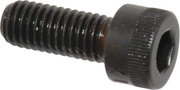 Made in USA - M8x1.25 Metric Coarse Hex Socket Drive, Socket Cap Screw - Grade 12.9 Alloy Steel, Black Oxide Finish, Fully Threaded, 20mm Length Under Head - USA Tool & Supply