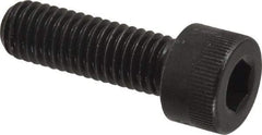 Made in USA - M8x1.25 Metric Coarse Hex Socket Drive, Socket Cap Screw - Grade 12.9 Alloy Steel, Black Oxide Finish, Fully Threaded, 25mm Length Under Head - USA Tool & Supply