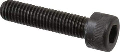 Made in USA - M8x1.25 Metric Coarse Hex Socket Drive, Socket Cap Screw - Grade 12.9 Alloy Steel, Black Oxide Finish, Fully Threaded, 35mm Length Under Head - USA Tool & Supply
