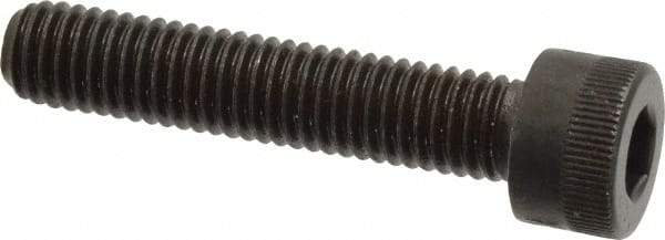 Made in USA - M8x1.25 Metric Coarse Hex Socket Drive, Socket Cap Screw - Grade 12.9 Alloy Steel, Black Oxide Finish, Fully Threaded, 40mm Length Under Head - USA Tool & Supply
