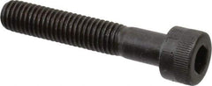 Made in USA - M8x1.25 Metric Coarse Hex Socket Drive, Socket Cap Screw - Grade 12.9 Alloy Steel, Black Oxide Finish, Partially Threaded, 45mm Length Under Head - USA Tool & Supply