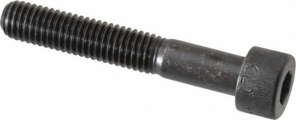 Made in USA - M8x1.25 Metric Coarse Hex Socket Drive, Socket Cap Screw - Grade 12.9 Alloy Steel, Black Oxide Finish, Partially Threaded, 50mm Length Under Head - USA Tool & Supply