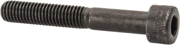 Made in USA - M8x1.25 Metric Coarse Hex Socket Drive, Socket Cap Screw - Grade 12.9 Alloy Steel, Black Oxide Finish, Partially Threaded, 55mm Length Under Head - USA Tool & Supply
