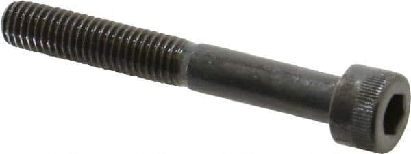 Made in USA - M8x1.25 Metric Coarse Hex Socket Drive, Socket Cap Screw - Grade 12.9 Alloy Steel, Black Oxide Finish, Partially Threaded, 60mm Length Under Head - USA Tool & Supply