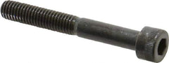 Made in USA - M8x1.25 Metric Coarse Hex Socket Drive, Socket Cap Screw - Grade 12.9 Alloy Steel, Black Oxide Finish, Partially Threaded, 60mm Length Under Head - USA Tool & Supply
