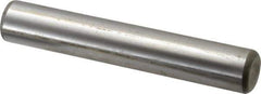 Made in USA - 3/4" Diam x 4-1/2" Pin Length Grade 8 Alloy Steel Standard Dowel Pin - Bright Finish, C 47-58 & C 60 (Surface) Hardness, 132,400 Lb (Double Shear), 66,200 Lb (Single Shear) Breaking Strength, 1 Beveled & 1 Rounded End - USA Tool & Supply