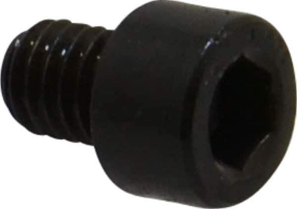Made in USA - #10-32 UNF Hex Socket Drive, Socket Cap Screw - Alloy Steel, Black Oxide Finish, Fully Threaded, 1/4" Length Under Head - USA Tool & Supply