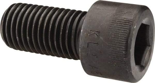 Made in USA - 1-8 UNC Hex Socket Drive, Socket Cap Screw - Alloy Steel, Black Oxide Finish, Fully Threaded, 2" Length Under Head - USA Tool & Supply