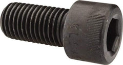 Made in USA - 1-8 UNC Hex Socket Drive, Socket Cap Screw - Alloy Steel, Black Oxide Finish, Fully Threaded, 2" Length Under Head - USA Tool & Supply